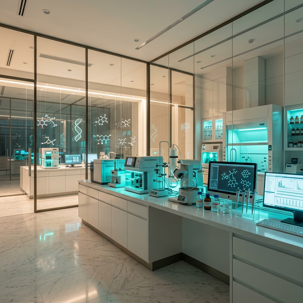 State-of-the-art pharmaceutical research laboratory