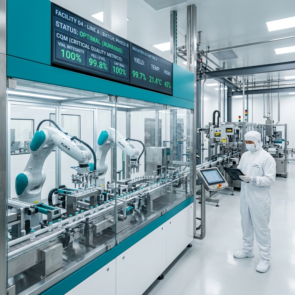 Smart pharmaceutical manufacturing facility